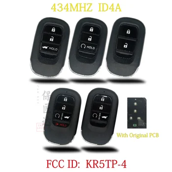 BaoJiangDd araba anahtarı İçin Fit Yeni Honda CRV CRV HRV FİT ZRV 434MHZ 4A Anahtarsız Anahtarsız Akıllı Uzaktan Araba anahtarı FCC ID: KR5TP-4