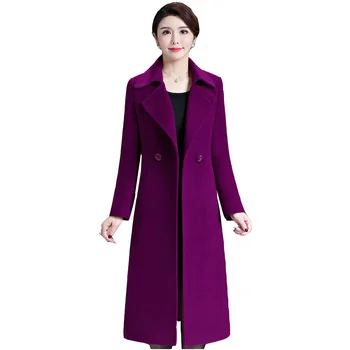 2023 Kış Yünlü Giyim İnce uzun Ceket Kore Tarzı Yüksek Kaliteli Zarif Kadın Yeni Varış Giyim Rüzgarlık Palto