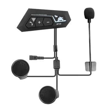 Motosiklet Kask Kulaklık Su Geçirmez Kask Kulaklık İletişim Sistemi 30m Bluetooth uyumlu 5.0 Müzik Kulaklık İnterkom