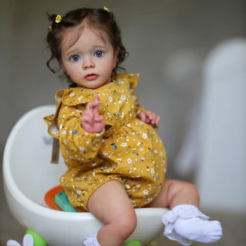 NPK 60 CM Missy Reborn Yürümeye Başlayan Kız Gerçek Resim 3D Cilt Çoklu Katmanlar Boyama Görünür Damarlar Yüksek Kaliteli Koleksiyon Sanat Bebek