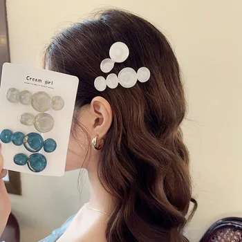 2 Adet Zarif Düzensiz Geometrik Firkete Moda Sahte Kristal Saç Klipleri Kadınlar İçin Patlama Tokalarım saç aksesuarları Şapkalar
