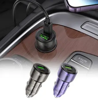 C tipi araba şarjı Araç Telefonu Hızlı şarj adaptörü PD araç adaptörü Akıllı telefon laptop için Kamera İç Araba Aksesuarları