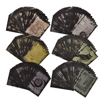 240 Adet Antika koleksiyon defteri kağıdı Renkli Kağıt Mermi Çöp Dergisi Planlayıcısı Dekoratif