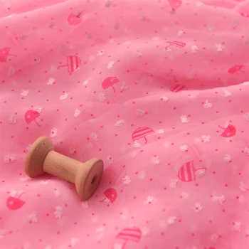 Kaliteli Şifon patchwork Şemsiye buket jakarlı malzeme Elbise, eşarp, bebek giysileri kumaş