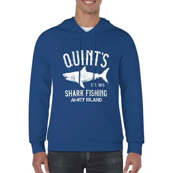 Yeni Quint Köpekbalığı Balıkçılık-Amity Ada 1975 Hoodie kapşonlu gömlek kore giyim kore tarzı giysiler hoodies erkekler için