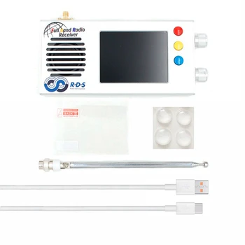 TEF6686 Tam Bant FM / MW / Kısa Dalga HF / LW Radyo Alıcısı 3.2 İnç LCD Ekran V1. 18 Firmware Radyo Alıcısı