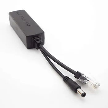 YENİ 48V için 12V POE Splitter Bağlayıcı Poe Güç Adaptörü enjektör Anahtarı IP Kamera Wifi için Kablo Duvar ABD / AB Tak