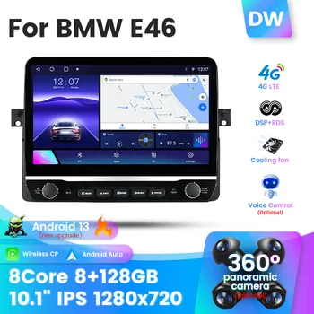 Büyük Ekran 8G + 128G Android 13 Araba Radyo Multimedya Ses Çalar Navigasyon Video BMW 3 Serisi 3 Serisi E46 1998-2006 BT