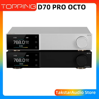 TEPESI D70 PRO OCTO HıFı DAC Bluetooth 5.1 Desteği LDAC RCA XLR Çıkışı Yüksek çözünürlüklü ses şifre çözücü PCM768 DSD512 Uzaktan Kumanda