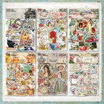 40 adet Edebi Vintage Mahkemesi Çıkartmalar El Sanatları ve Scrapbooking Malzemeleri Çıkartmalar Kitap Etiketi Dekoratif Sticker Günlüğü Dekorasyon