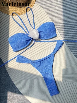 Yeni Extreme Mini Mikro Tanga Yüksek Kesim Bikini Kadın Mayo Kadın Mayo İki adet bikini seti Yıkanabilir Mayo Yüzmek V4934