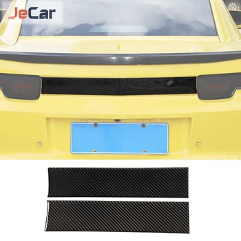 JeCar Yumuşak Karbon Fiber Araba Arka Bagaj Etiket panel dekorasyon Çıkartmaları Trim Chevy Camaro 2012-2015 İçin Araba Dış Aksesuarları