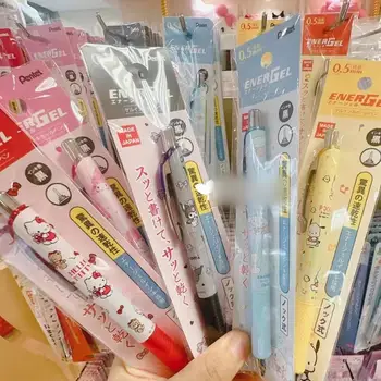 Yeni Sanrio Hello Kitty My Melody Kuromi Cinnamoroll Siyah Jel Kalem 1 Adet 0.5 mm Siyah Dolum Ofis Okul Malzemeleri Kırtasiye