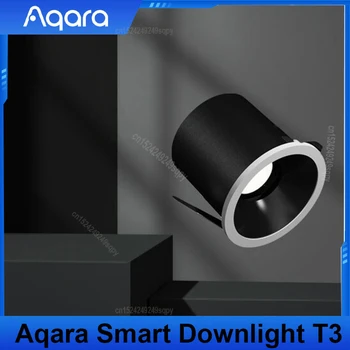 Aqara Akıllı Downlight T3 Zigbee karartma yuvarlak ışık 6W ışın Açısı 15°24°36°80° Adaptif Aydınlatma Karartma Aqara App Homekit