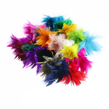 4-6 İnç Renkli Sülün Tüyleri El Sanatları Takı Yapımı için Fly Bağlama Dekoratif Aksesuarları Tavuk Tüyleri 100 ADET / paket
