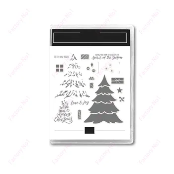Noel Ağacı 2023 Yeni şeffaf silikon pullar DIY scrapbooking craft malzemeleri damga fotoğraf albümü kart yapımı