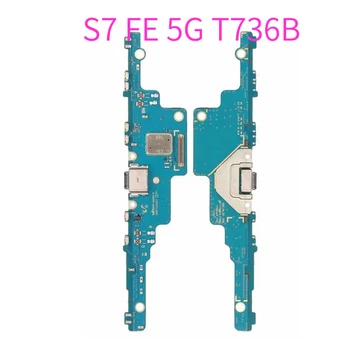 Samsung Galaxy Tab için S7 FE 5G SM-T736B T736 USB şarj yuvası Bağlantı Noktası Kurulu Flex Kablo