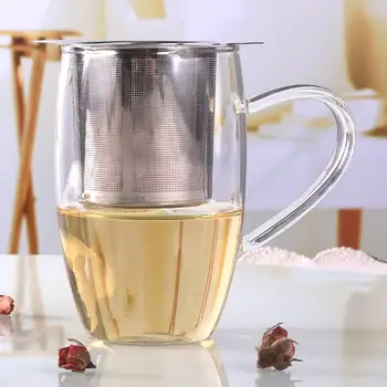 Paslanmaz Çelik Çay Kaçak Filtresi Kullanımlık Çay Demlik çay süzgeci Demlik Metal Gevşek Tea Leaf Spice Filtre Mutfak Aksesuarları