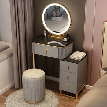 Kayrak Mobilya Makyaj Aynalı tuvalet masası Kız Yatak Odası Başucu depolama dolabı