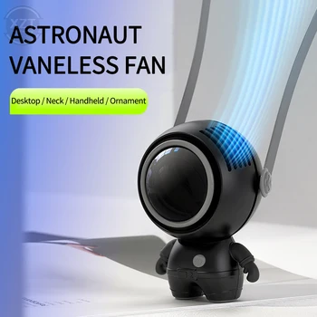 USB Boyun fanı Taşınabilir Bladeless Fan masaüstü vantilatör El Mini Fan Öğrenci Yurdu Ofis masaüstü vantilatör