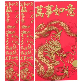 30 Adet Hediye Çin Kırmızı Zarf Paketleri Yeni Yıl Festivali Zarflar Kağıt Para Torbalar Bahar