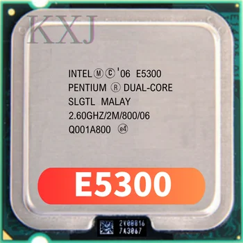 Orijinal Intel Pentium Çift Çekirdekli Cpu E5300 işlemci 2.6 GHz 2 MB/800 MHz LGA 775 İçin çizik parçalar