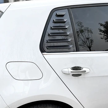 Volkswagen VW GOLF 7 için GOLF 7.5 MK7 / 7.5 GTI GTD Araba Arka Pencere Panjur Kapak Trim Pencere Panjur Yan Havalandırma Trim 2013-2019
