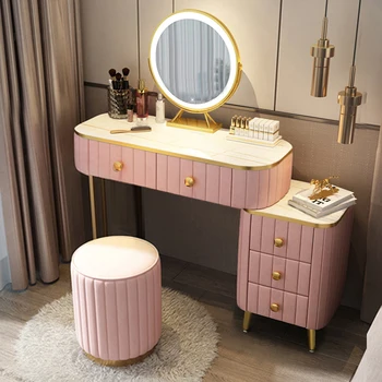 Iskandinav Şifoniyer yatak odası mobilyası Modern basit Tuvalet masası ve depolama dolabı masa ev Yaratıcı makyaj makyaj masası Z