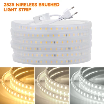220 V LED şerit 2835 yüksek Güvenlik yüksek parlaklık 120 LEDs/m esnek LED bant açık su geçirmez LED karıştırma ışığı
