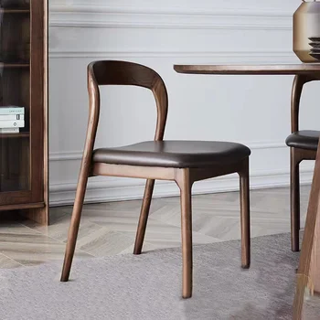 Tasarım Ergonomik Sandalye Yemek Odası Çağdaş yemek sandalyeleri Ahşap Modern Lüks Oturma Odası Muebles Para El Hogar Mobilya