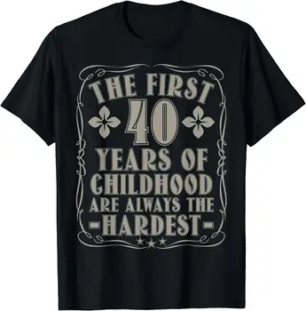 Yeni 40Th Doğum Günü Vintage Doğum Günü 40 Yaşındaki Adam Komik 40 Doğum Günü T-Shirt S-3Xl