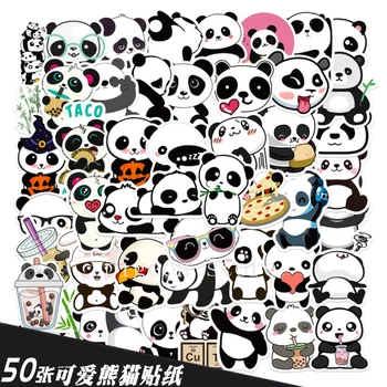 10/30/50 Adet Sevimli Panda Serisi Rastgele Çıkartmalar, PVC Çıkartmalar, Telefon, iPad, Bagaj, Bilgisayar, Su Geçirmez Çıkartmalar