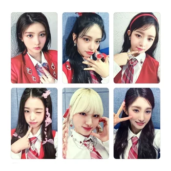 Kpop Idol 6 adet / takım Lomo Kartı IVE Kartpostal Albümü Yeni Fotoğraf Baskı Kartları Kore Moda Posteri Resim Hayranları Hediyeler Koleksiyonu LİZ