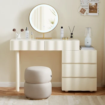 Minimalist Modern Tuvalet Masası Lüks Çekmece Depolama makyaj Masası Makyaj Komodinler Tocador Mueble İskandinav Mobilya LJ50DT