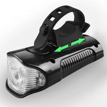 Gece bisiklet ışık bisiklet el feneri güçlü ışık ön lamba su geçirmez USB şarj edilebilir boynuz kod tablosu