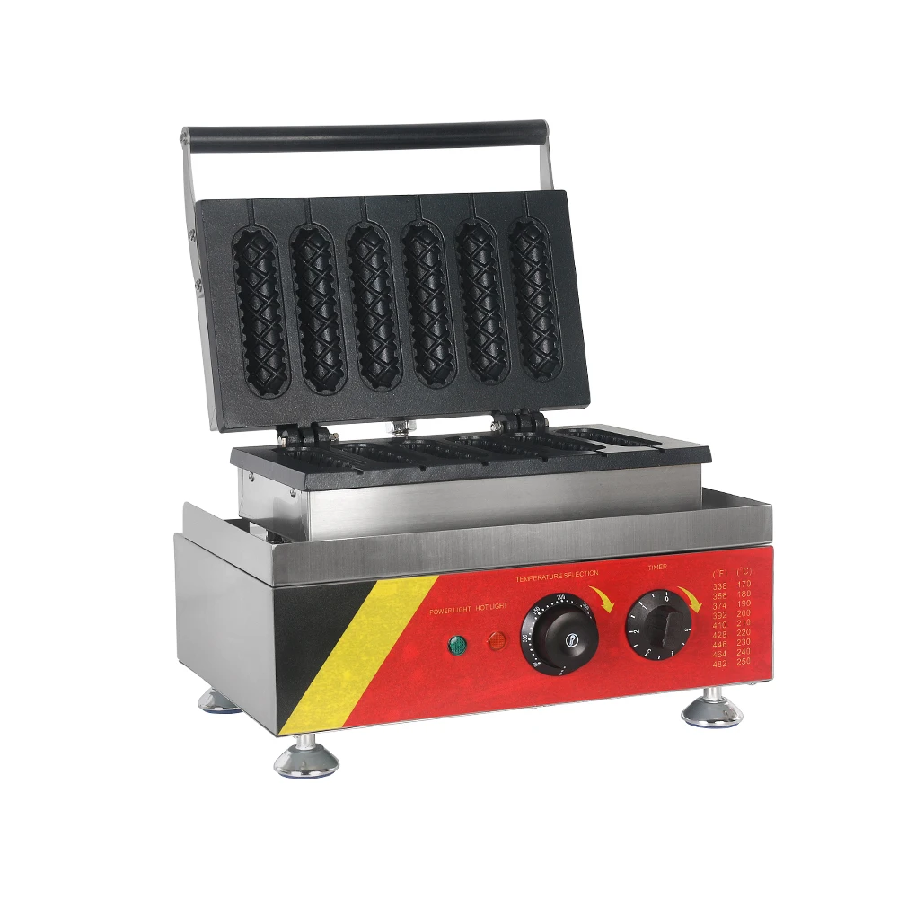 1500W Elektrikli Muffin Hot Dog Waffle makinesi yapışmaz Fransız Muffin Sosis Makinesi Hot Dog Waffle Makinesi . ' - ' . 0