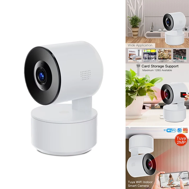 Akıllı ev kamerası Hareket Algılama Gece Görüş Fonksiyonu 1080P Kablosuz Güvenlik Kamera ABD Plug . ' - ' . 0
