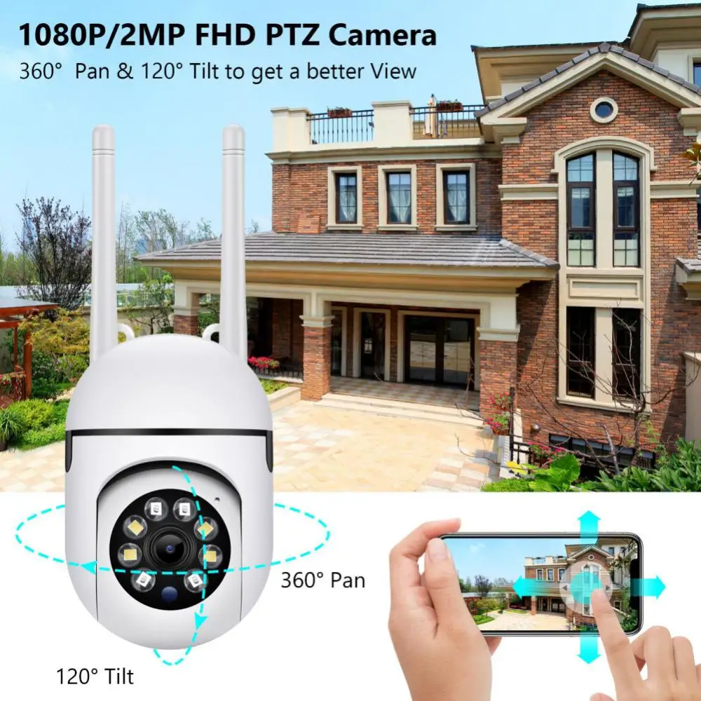 1 ~ 6 ADET Güvenlik Kamera 2.4 G WİFİ Kamera Açık PTZ Hız kablosuz ip kamera CCTV 4X Dijital Zoom Ses Ağ Gözetim KAMERA . ' - ' . 1