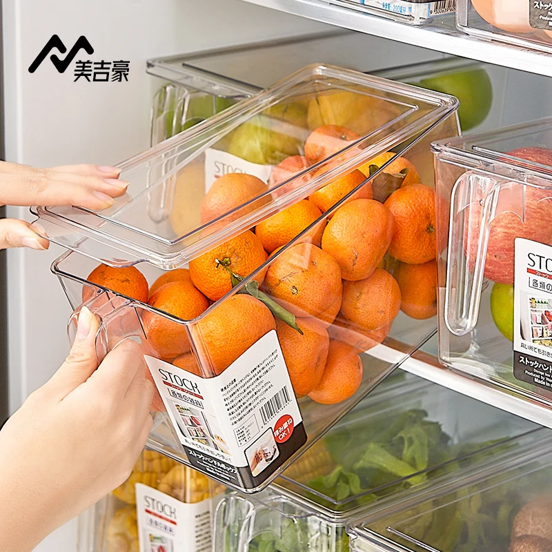 GİANXİ Buzdolabı Saklama kollu kutu Mutfak Özel Gıda sınıfı Kutuları Meyve Sebze Taze tutma Organizatör . ' - ' . 1