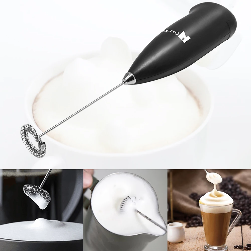 Mini Elektrikli süt köpürtücü Çırpma Yumurta Çırpıcı El Kahve Blender Süt Shaker Karıştırıcı Köpük gıda karıştırıcı (Pilsiz) . ' - ' . 1