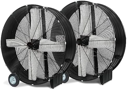 24 İnç Yüksek Hızlı Devirme Kat Davul Fan, 6,937 CFM Ağır Varil Fan Garaj, Depo, sera, Gemi, Bodrum . ' - ' . 2