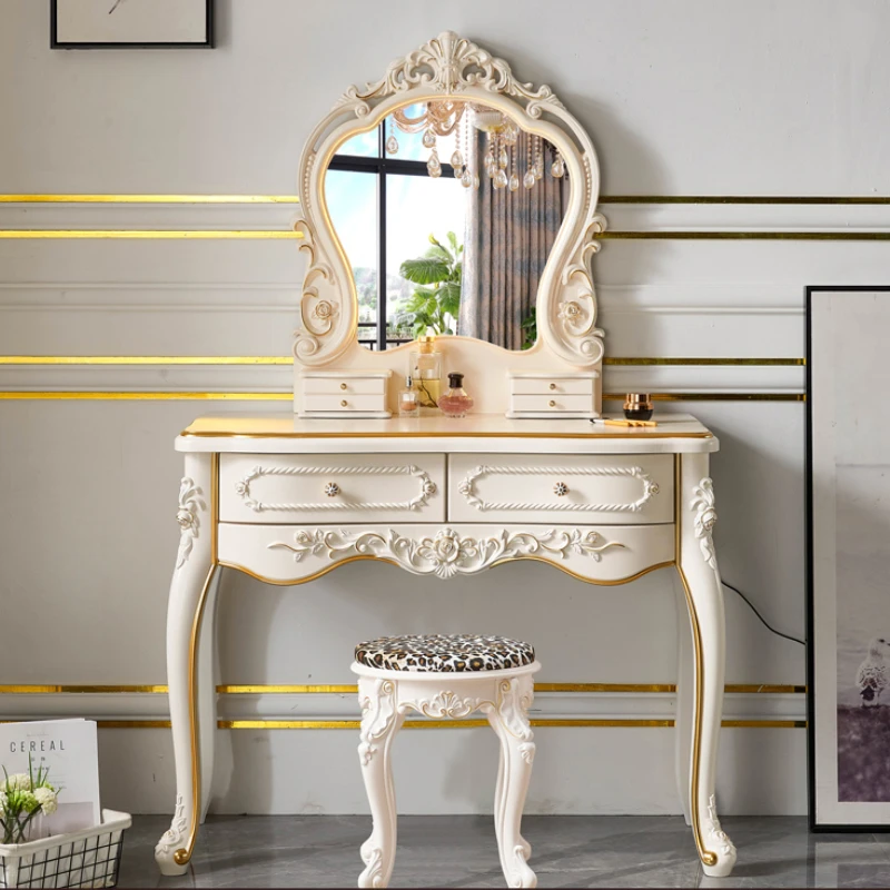 Iskandinav Lüks makyaj masası makyaj aynası Çekmeceli Modern makyaj masası Beyaz Oturma Odası Tavolo Trucco yatak odası mobilyası WZ50VT . ' - ' . 2