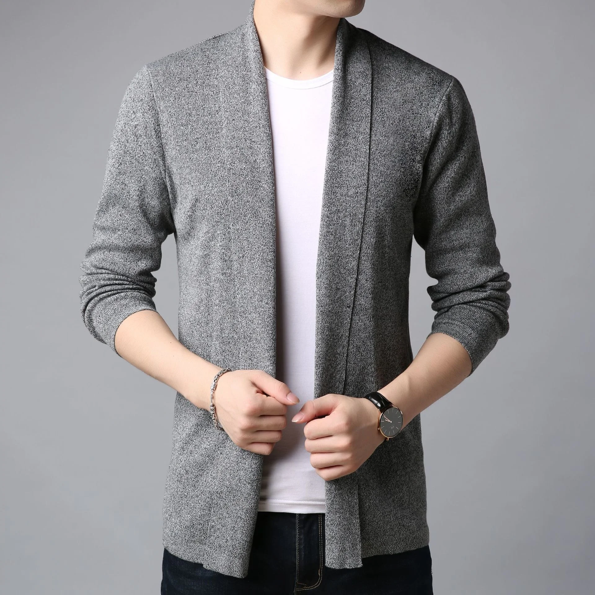 2023 Marka Sonbahar erkek Ceketleri Hırka Kazak Slim Fit Gençlik Palto Erkek Kazak Ceket Giyim . ' - ' . 3