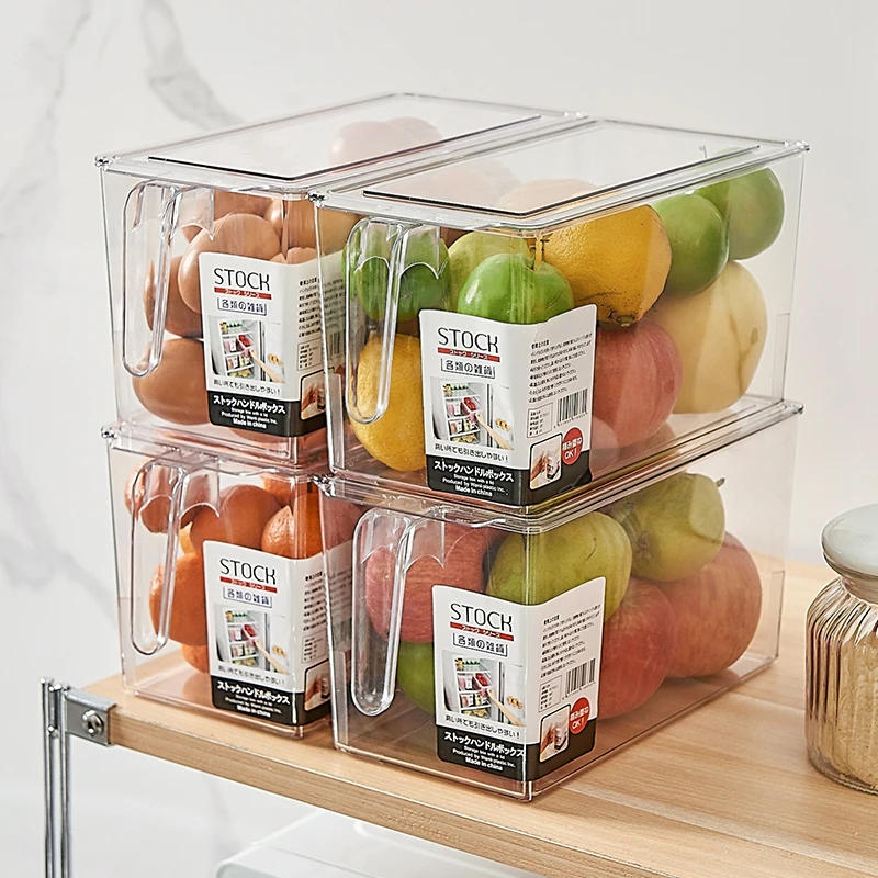 GİANXİ Buzdolabı Saklama kollu kutu Mutfak Özel Gıda sınıfı Kutuları Meyve Sebze Taze tutma Organizatör . ' - ' . 3