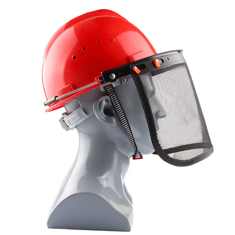 Tel Örgü Maskesi Kask Biçme Kask Yüz Maskesi Aksesuarları Koruyucu Kapak Biçme çim biçme makinesi Biçme koruyucu donanım . ' - ' . 3